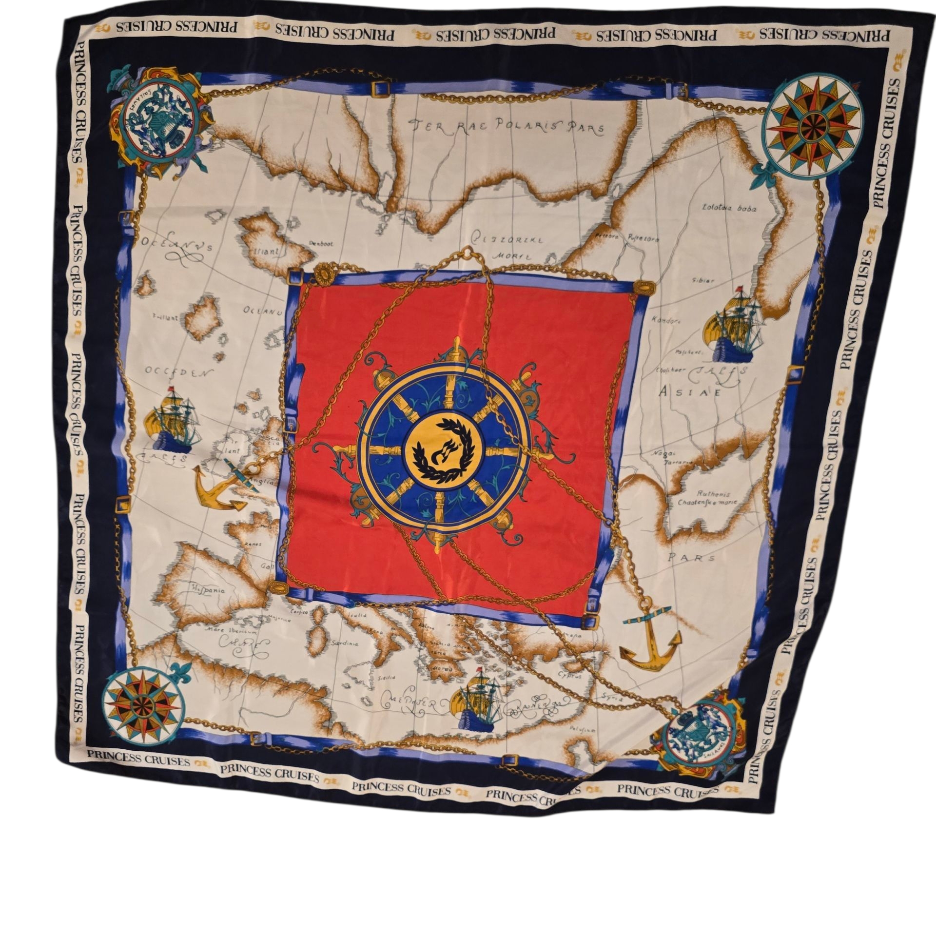 Nautical Themed Silk Scarf